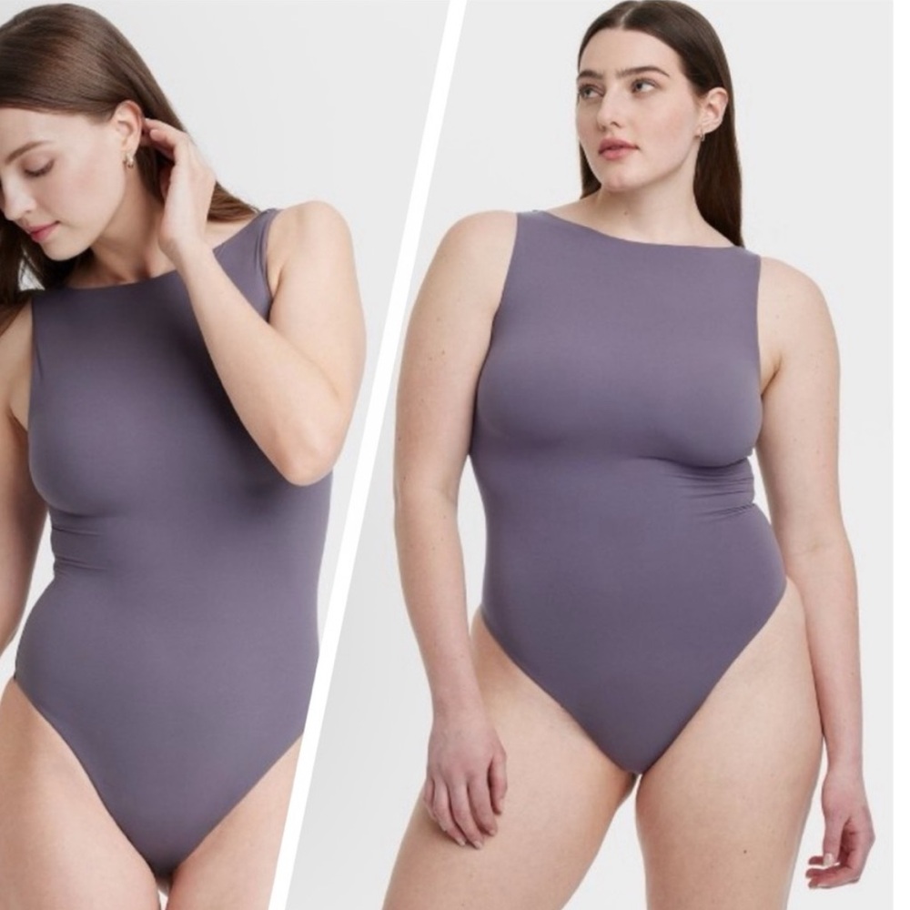 Auden Luxe Boatneck fully lined bodysuit